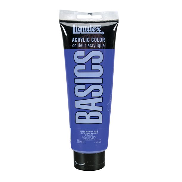 Liquitex BASICS Acrylic Color, 250ml Tube, Ultramarine Blue