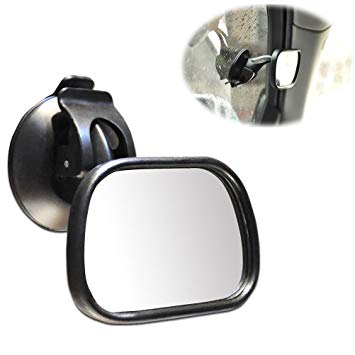 TableRe Mini Car Baby Mirror, Universal Wide angle Viewing - Adjustable Convex and Shatterproof Glass