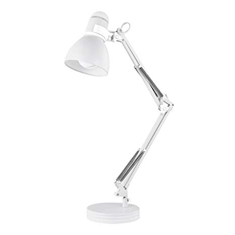 Globe Electric 52024 Desk Lamp, 6.77" x 14.02" x 28.0", White