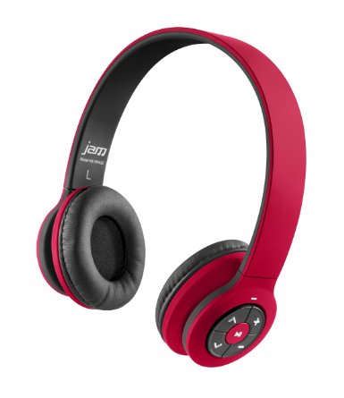 JAM Transit Wireless Headphones Red HX-HP420RD