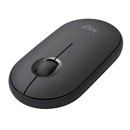 Logitech M355 Portable Wireless Mouse with Bluetooth or 2.4 GHz Receiver, Silent, Slim Computer Mouse with Quiet Click for Laptop, Notebook, PC and Mac - Graphite