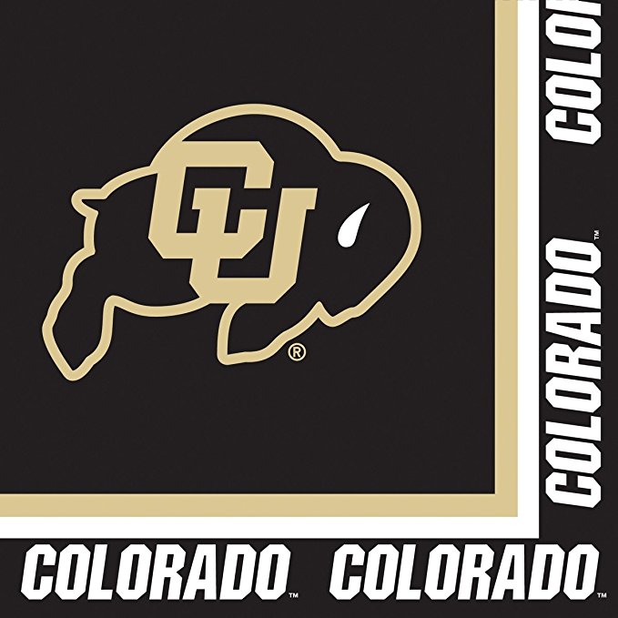 20-Count Paper Lunch Napkins, University of Colorado Buffaloes