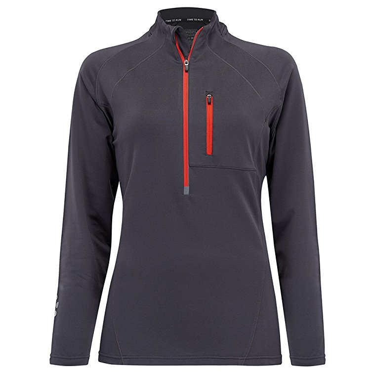 Time To Run Women's Running Long Sleeve Thermo Zip Neck Top