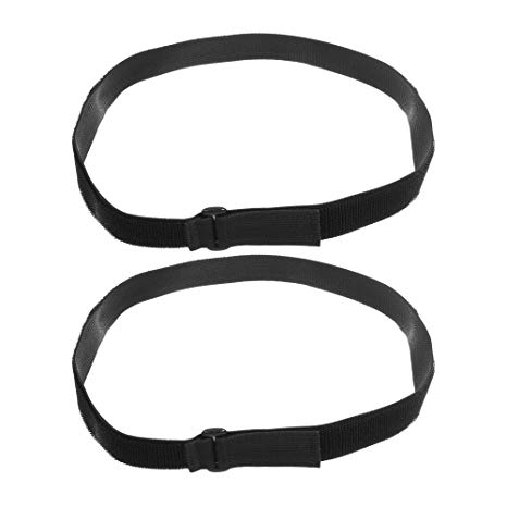 BCP Pack of 2 Unisex Invisible Elastic 1" width Shirt Stay Lock Belt Strap