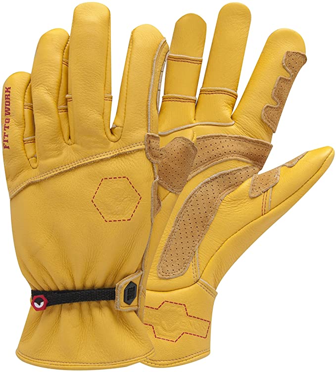 StoneBreaker Gloves Horseman Extra Large Work Glove, X-Large, Yellow