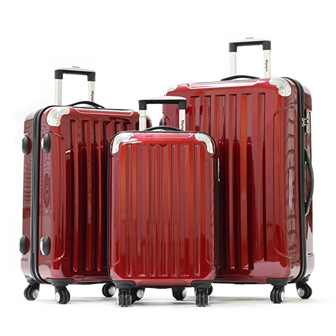 Olympia Luggage Stanton 3 Piece Hardcase Set
