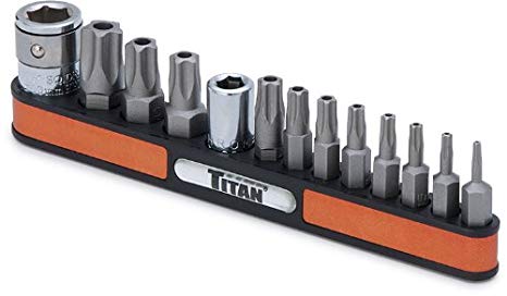 Titan Tools 16137 Tamper Resistant Star Bit Socket Set - 13 Piece