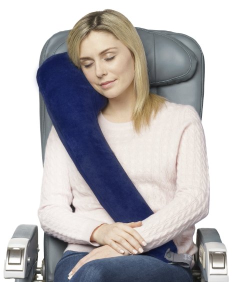 *NEW* Travelrest All-In-One Premium Travel Pillow - Includes Plush Washable Zippered Cover and Memory Foam Inserts - Great For Side Sleepers