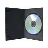 100 SLIM Black Single DVD Cases 7MM