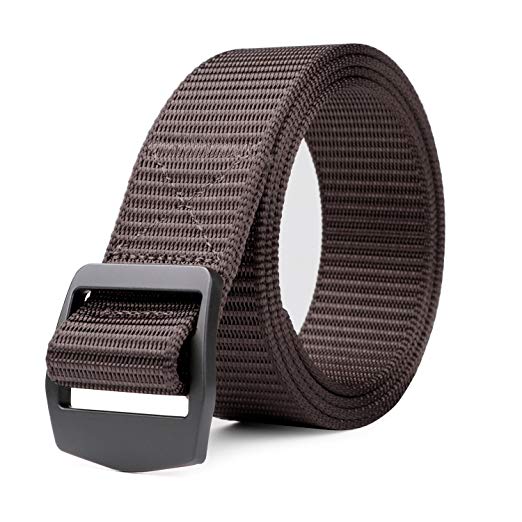 JASGOOD Tactical Heavy Duty Reinforced Nylon Belt for Men Adjustable Military Webbing Belt Strap with Metal Buckle