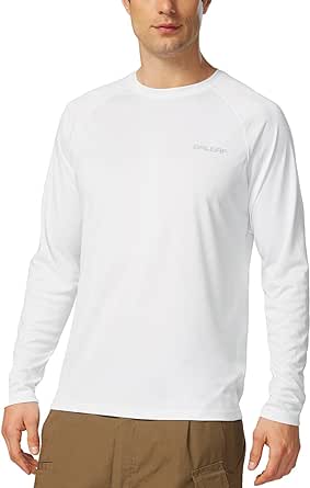 BALEAF Men's UPF 50  Sun Protection Basic Long Sleeve Performance Hoodie Shirts