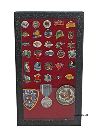Pin Collector's Display Case Shadow Box - for Disney, Hard Rock, Olympic, Campaign Pins, Brooches and Medals Memorabilia