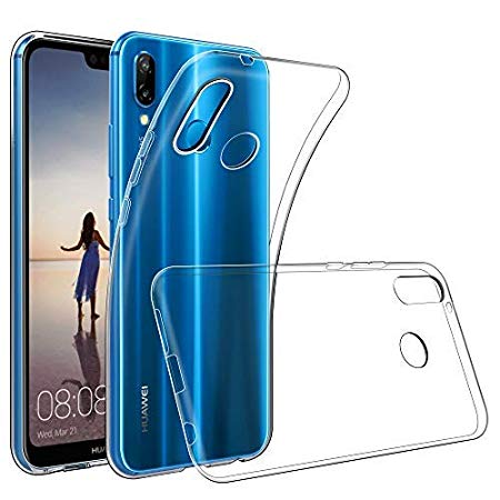GeeRic Compatible for Huawei P20 Lite Case, [Crystal Clear] TPU Gel Silicone Slim Fit Design Shockproof Soft Flexible Back Bumper Protector Cover Phone Case for Huawei P20 Lite