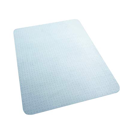 HON Rectangle Studded Chair Mat, 46" W, White