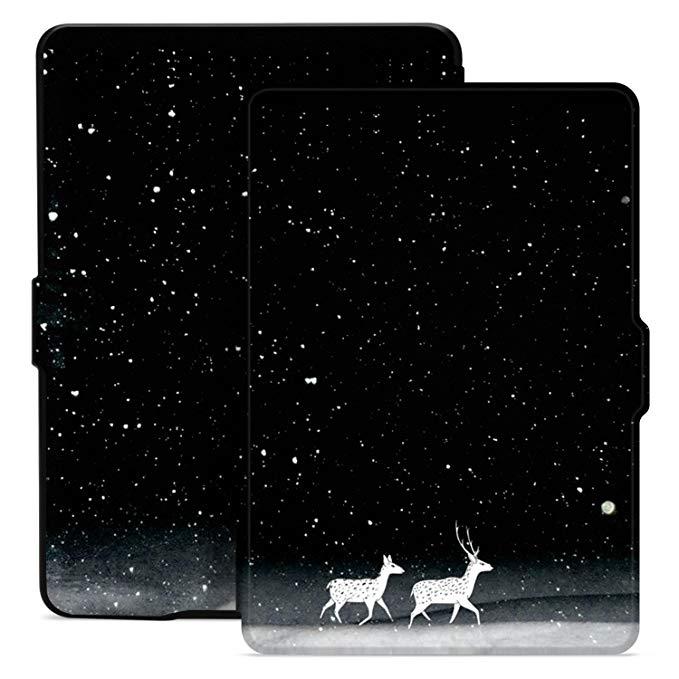 Ayotu Colorful Case for Kindle Paperwhite Auto Wake/Sleep Smart Protective Cover Case - Fits All Paperwhite Generations Prior to 2018(Not Fit All-New Kindle Paperwhite 10th Gen)K5-09 The Amusing Deer