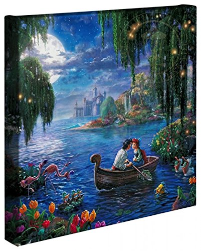 Thomas Kinkade - Gallery Wrapped Canvas , The Little Mermaid II , 14" x 14" , 66496