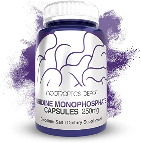 Nootropics Depot | Uridine Monophosphate Capsules | Cognitive Enhancer | 120 Count | 250mg