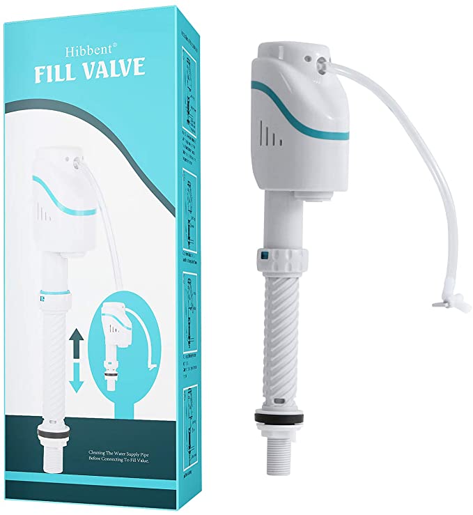 Universal Toilet Fill Valve Kit Easy and Rapid Adjustable Water Line - Toilet Tank Repair Kit for Most Toilets - High Performance Toilet Replacement Part