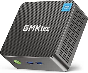 GMKtec G3 Plus Mini PC, Intel Twin Lake N150(Upgraded N100) 8GB RAM 256GB M.2 2280 SSD, Mini Desktop Computer Support Windows 11 Pro/Dual HDMI/WiFi6/BT5.2