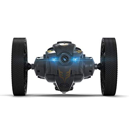 OXOQO RC Bounce Car, 2.4GHz WiFi Remote Control Jumping Car w/LED Light, Camera and Music, USB Rechargeable Sumo Car 360 Degree Rotation, 28in Jump Height