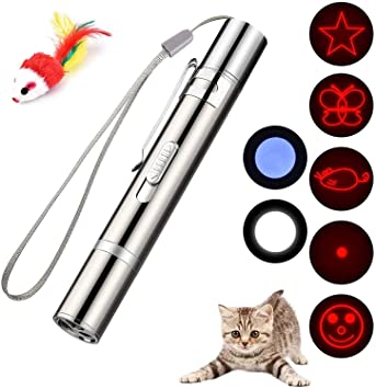 Cat Toys for Indoor Cats, Interactive Cat Toys for Indoor Cats and Dog Chase Catch Funny Toys, Kitten Mice Chaser Cat Toys for Indoor Pets, Puppy Dogs Gadget for Exercise and Playing
