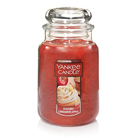 Yankee Candle Large Jar Scented Candle, Sugared Cinnamon Apple