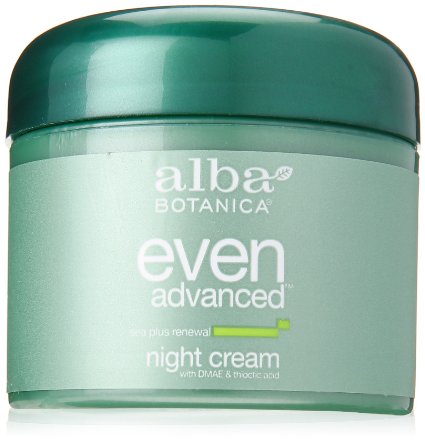 Alba Botanica Even Advanced, Sea Plus Renewal Night Cream, 2 Ounce