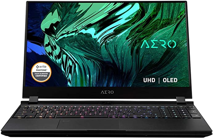 GIGABYTE AERO 15 OLED YC - 15.6" - Intel Core i9-10980HK - NVIDIA GeForce RTX 3080 8 GB GDDR6 - 64 GB RAM - 2TB SSD - Win10 Pro - Creator & Gaming Laptop (AERO 15 OLED YC-9US5760SP)