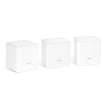 Tenda Nova MW3(3-pack) Whole Home Mesh Router WiFi System Coverage up to 4,000 sq. ft, Plug and Play, Works with Alexa,Parental Controls, Router replacement.