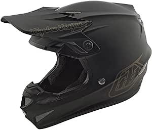 Troy Lee Designs SE4 Polyacrylite Mono Adult Motocross Helmet W/MIPS - Full Face Offroad Motorcycle Dirt Bike ATV Powersports Dual Sport Racing Helmet - Mens Womens Unisex (Black, LG)