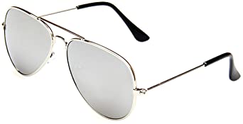 Creamily Kids Aviator Sunglasses UV Protection Glasses Mirrored Lens Eyewear Age 2-9 Boys Girls Outdoor Daily Wear Eyeglasses