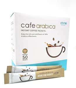 Café arabica instant coffee packets