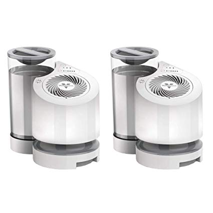 Vornado Evaporative Whole Room Humidifier with Simple Tank, 1 Gallon (2 Pack)