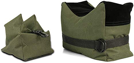 Twod Outdoor Shooting Rest Bags Target Sports Shooting Bench Rest Front & Rear Support SandBag Stand Holders for Gun Rifle Shooting Hunting Photography - Unfilled