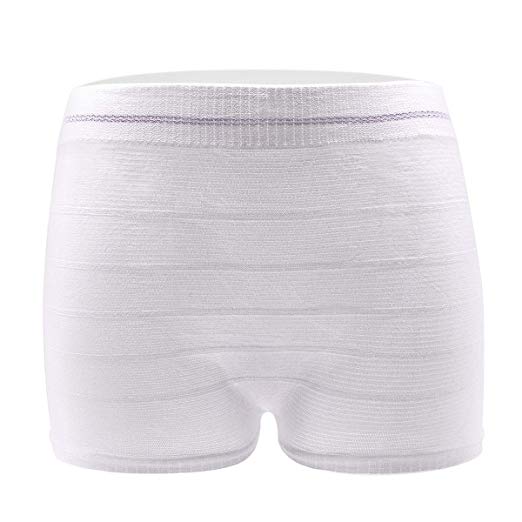 Mesh Postpartum Underwear High Waist Disposable Post Bay C-Section Recovery Maternity Panties for Women (White-3 Pack, Xx-Large)