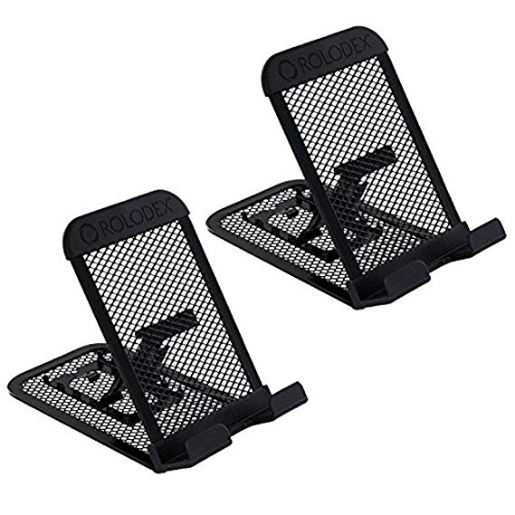 Rolodex Mesh Collection Mobile Device and Tablet Stand, Black (1866297)- 2 Pack