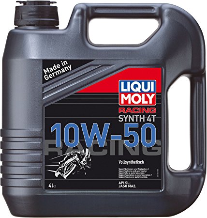 Liqui Moly 20068 Motorbike 4T Synthetic 10W-50 Race Engine Oil - 4 Liter