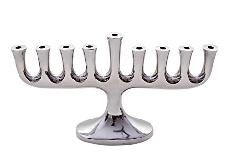 Zion Judaica Stunning New Sleek Designers Menorah