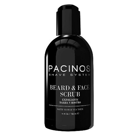 Pacinos Shave System Aloe & Tea Tree Beard & Face Scrub 4 oz