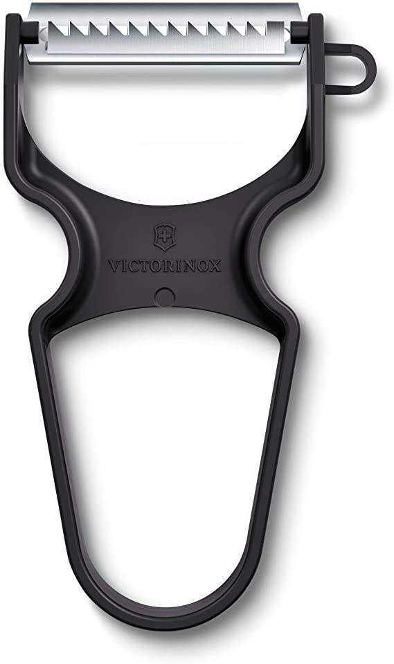 Victorinox RAPID Serrated Edge Julienne Cut Fruit and Vegetable Peeler (Black)