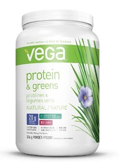Proteins and Greens -Natural Unflavoured (586g/20.7oz) Brand: Vega