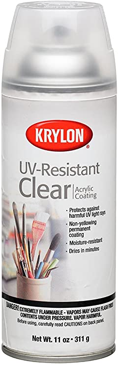 Krylon K01305 Artist and Clear Coating UV-Resistant Clear Gloss, 11 Ounce (6 Pack)