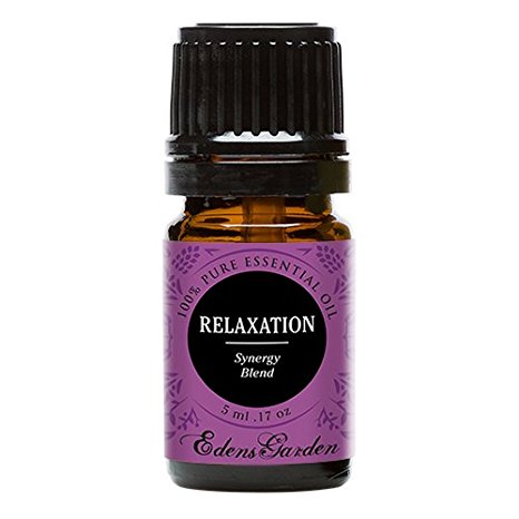 Relaxation Synergy Blend Essential Oil by Edens Garden - 5 ml (Lavender, Marjoram, Patchouli, Mandarin, Geranium & Chamomile)