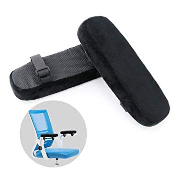 Fitam Armrest Pads with Soft Velour Cover Perfect for Elbow Pressure Relief, Chair Decoration and Protection