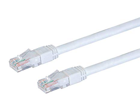 Monoprice Cat6 Outdoor Rated Ethernet Patch Cable - 30 Feet - White | Snagless RJ45, Stranded, 550MHz, UTP, Pure Bare Copper Wire, 24AWG