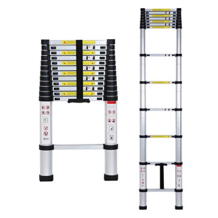 Lifewit 12.5ft Telescoping Ladder Telescopic Extension Multi Purpose Ladder 330-pound Capacity, Aluminum