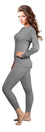 Rocky Womens Thermal Underwear Set Top and Bottom Ultra Soft Smooth Knit Long Johns