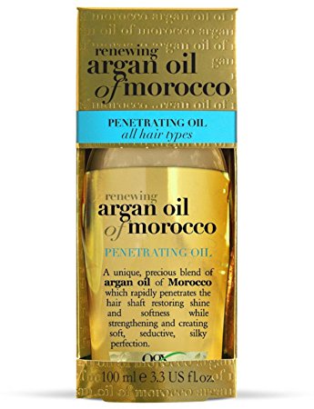 Organix Penetrating Oil, Renewing Moroccan Argan Oil 3.3 oz (Pack of 2)