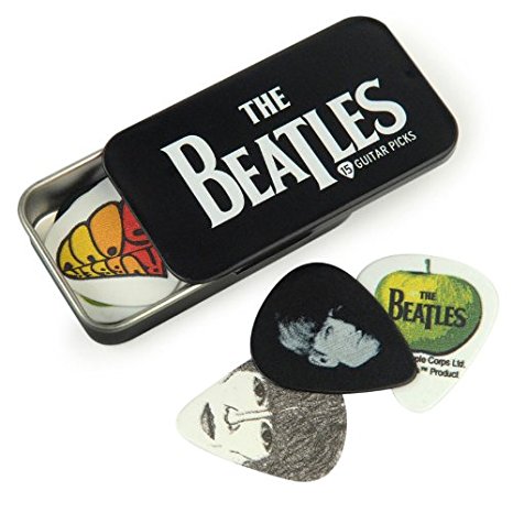 Planet Waves Beatles Logo Picks Medium Gauge in Collectable Tin - 15 Picks