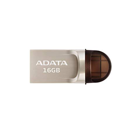 ADATA UC370 16 GB USB3.1 USB-C and USB-A On-The-GO Flash Drive (AUC370-16G-RGD)